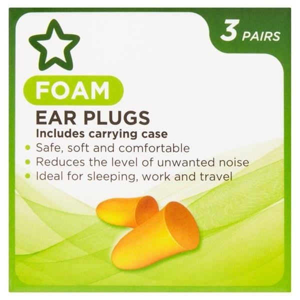 Superdrug Soft Foam Ear Plugs 3 Pairs GOODS Superdrug   