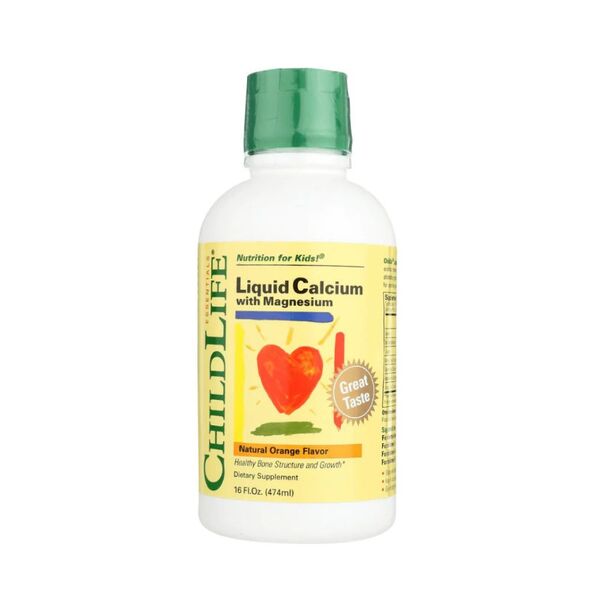 Childlife calcium magnesium liquid supplement orange 480ml, imported from the UK
