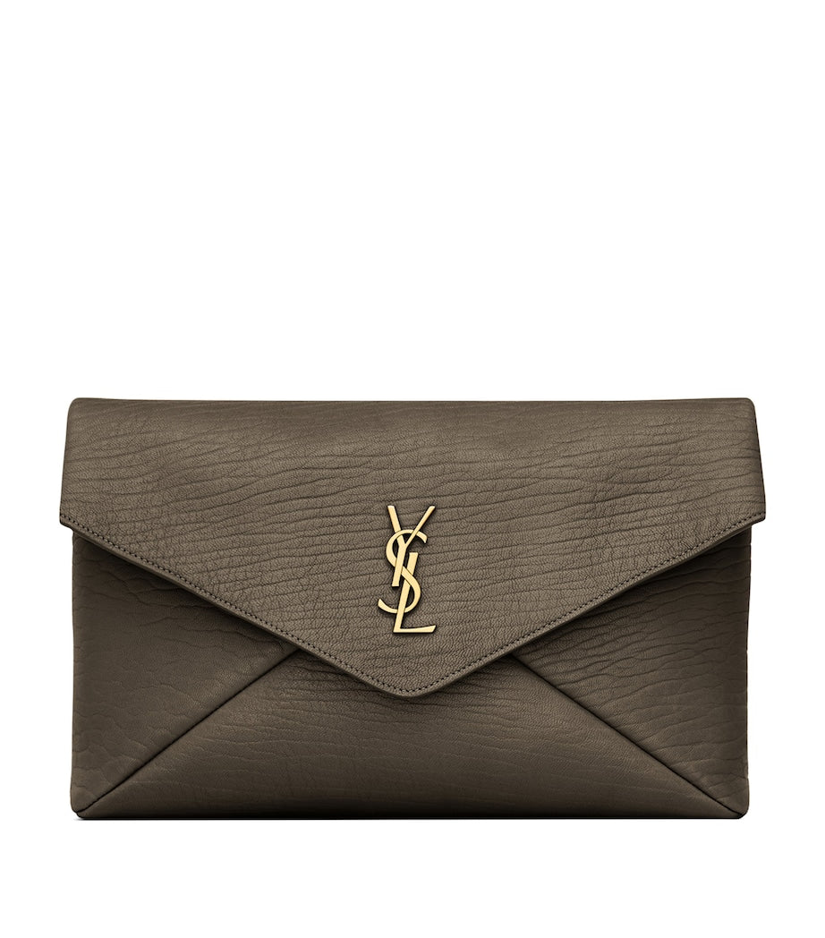 Saint Laurent Cassandre leather envelope pouch - British product