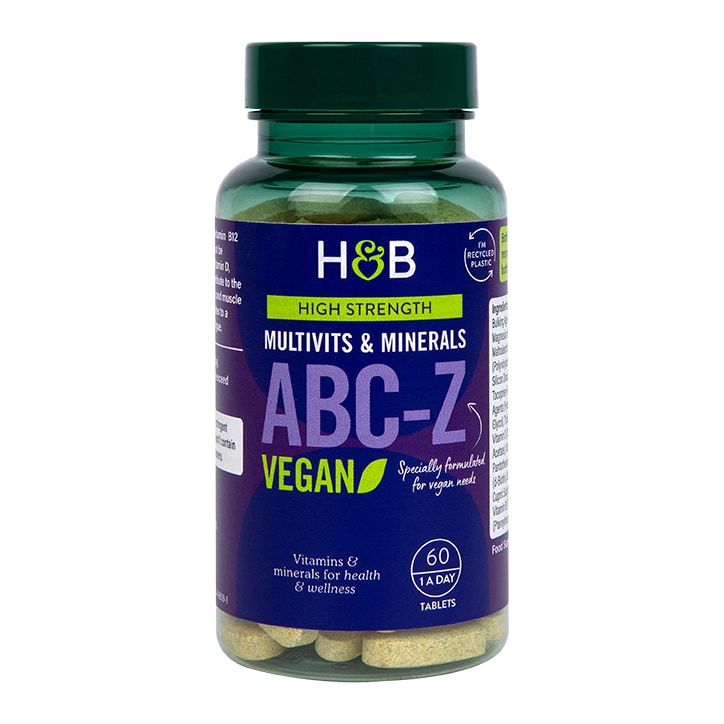 Holland & Barrett High Strength ABC to Z Vegan Multivitamins 60 Tablets