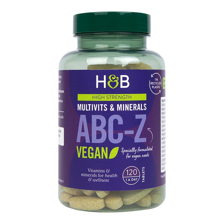 Holland & Barrett High Strength ABC to Z Vegan Multivitamins 120 Tablets GOODS Holland&Barrett