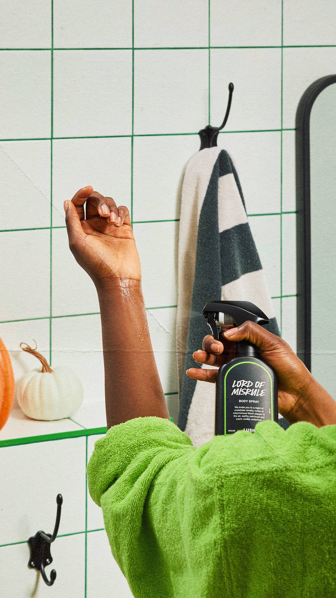Lush Lord Of Misrule body spray bottle (British brand)