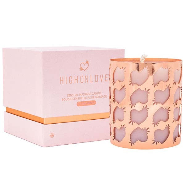 High On Love massage candle soy-based 200ml, imported from the UK
