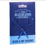 Bluebeards Revenge beard scissors metallic blue 9cm (British brand)