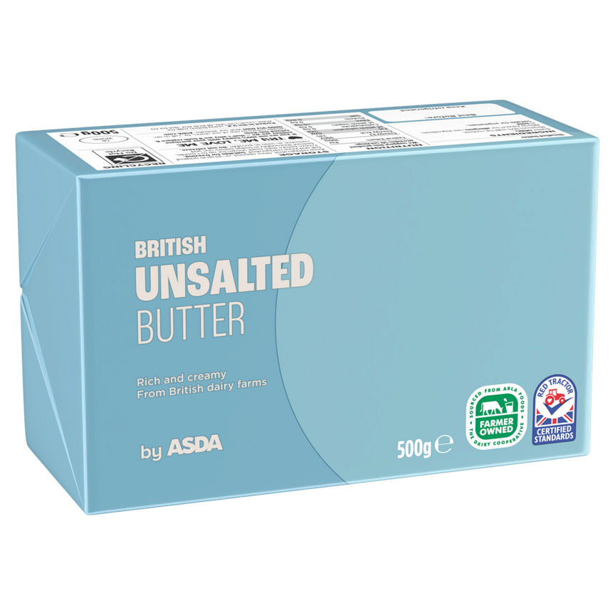 ASDA British Unsalted Butter 500g GOODS ASDA   