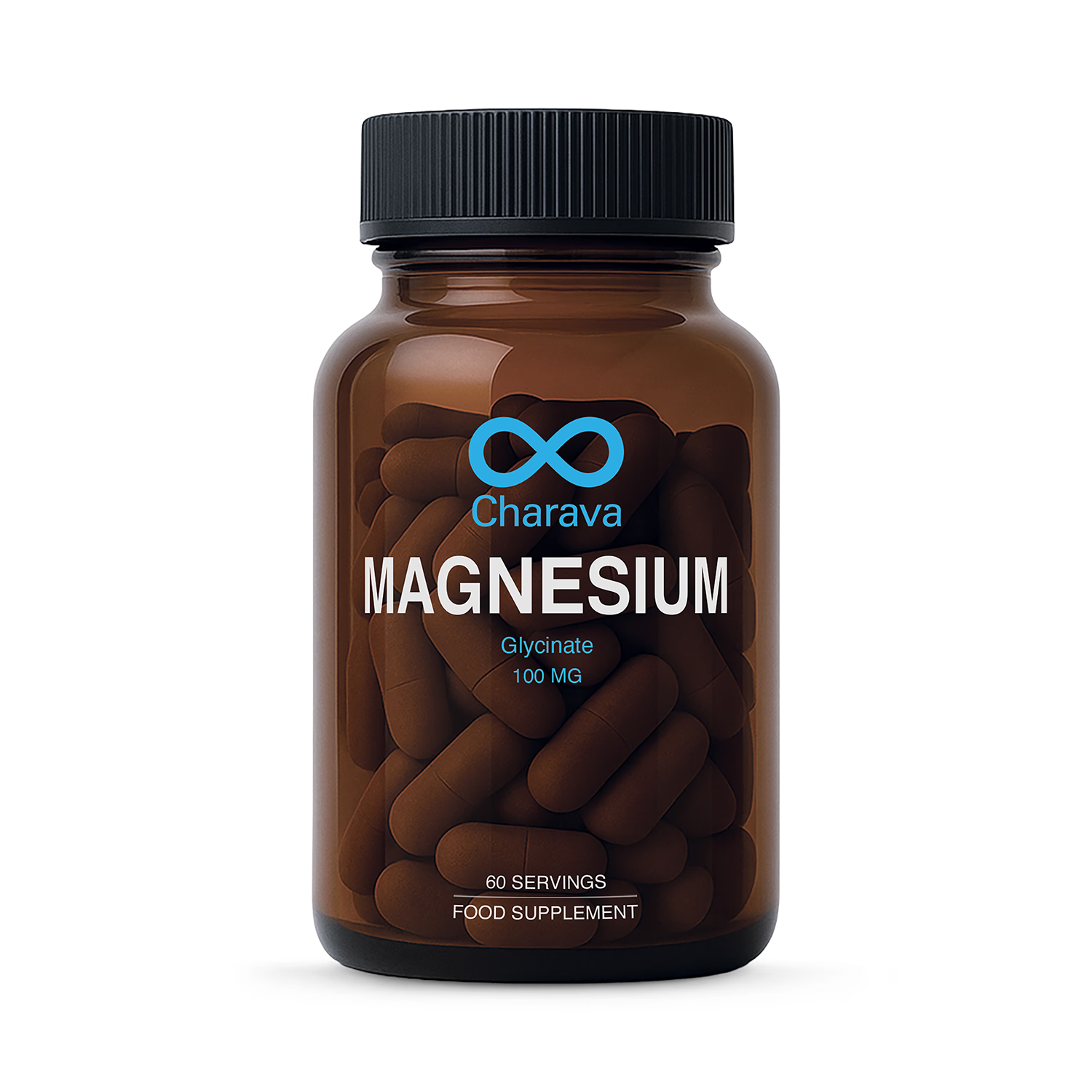 Charava Magnesium Glycinate capsules 500mg, UK version