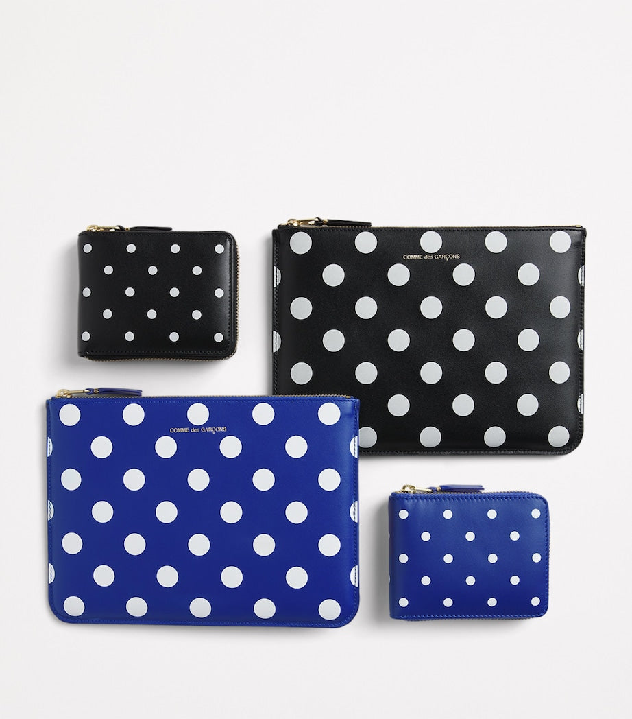 Comme des Garçons wallet polka-dot zipped (British brand)