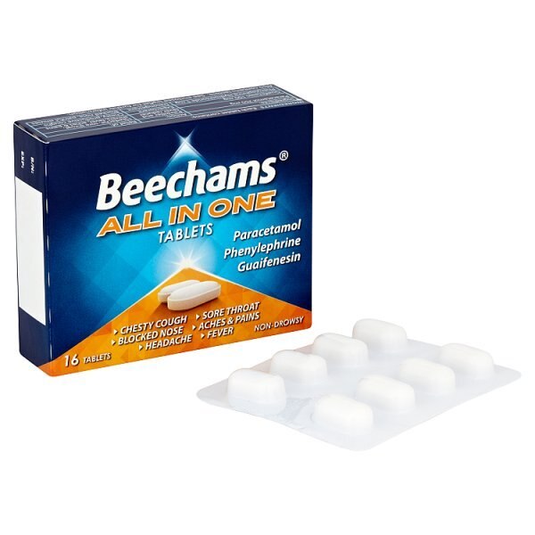 Beechams All in One Tablets, with Paracetamol, 16s GOODS Superdrug   