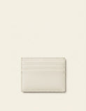 Triangle-plaque leather card holder - BLACK
