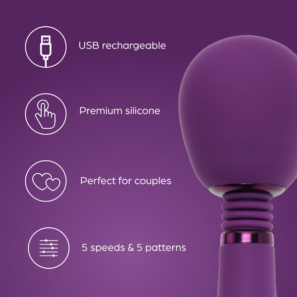 So Divine rechargeable Wonder Wand Purple (British brand)