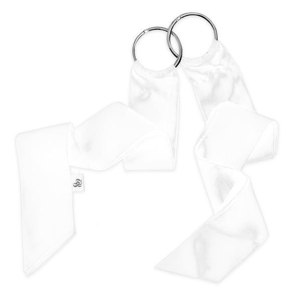 So Divine white silk restraints, imported from the UK