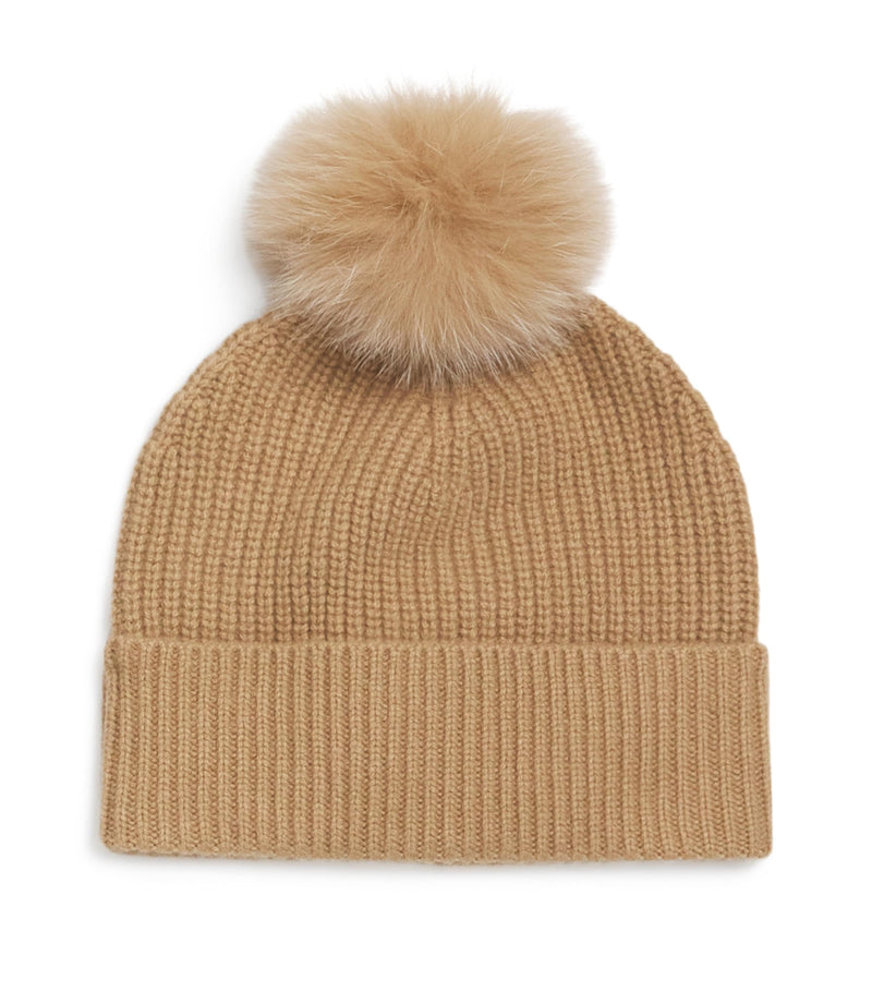 Yves Salomon Enfant Cashmere Pom-Pom Beanie (British brand)