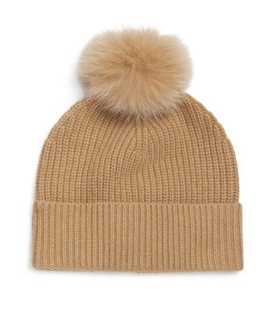 Harrods Yves Salomon Enfant Cashmere Pom-Pom Beanie- Buy online at McGrocer