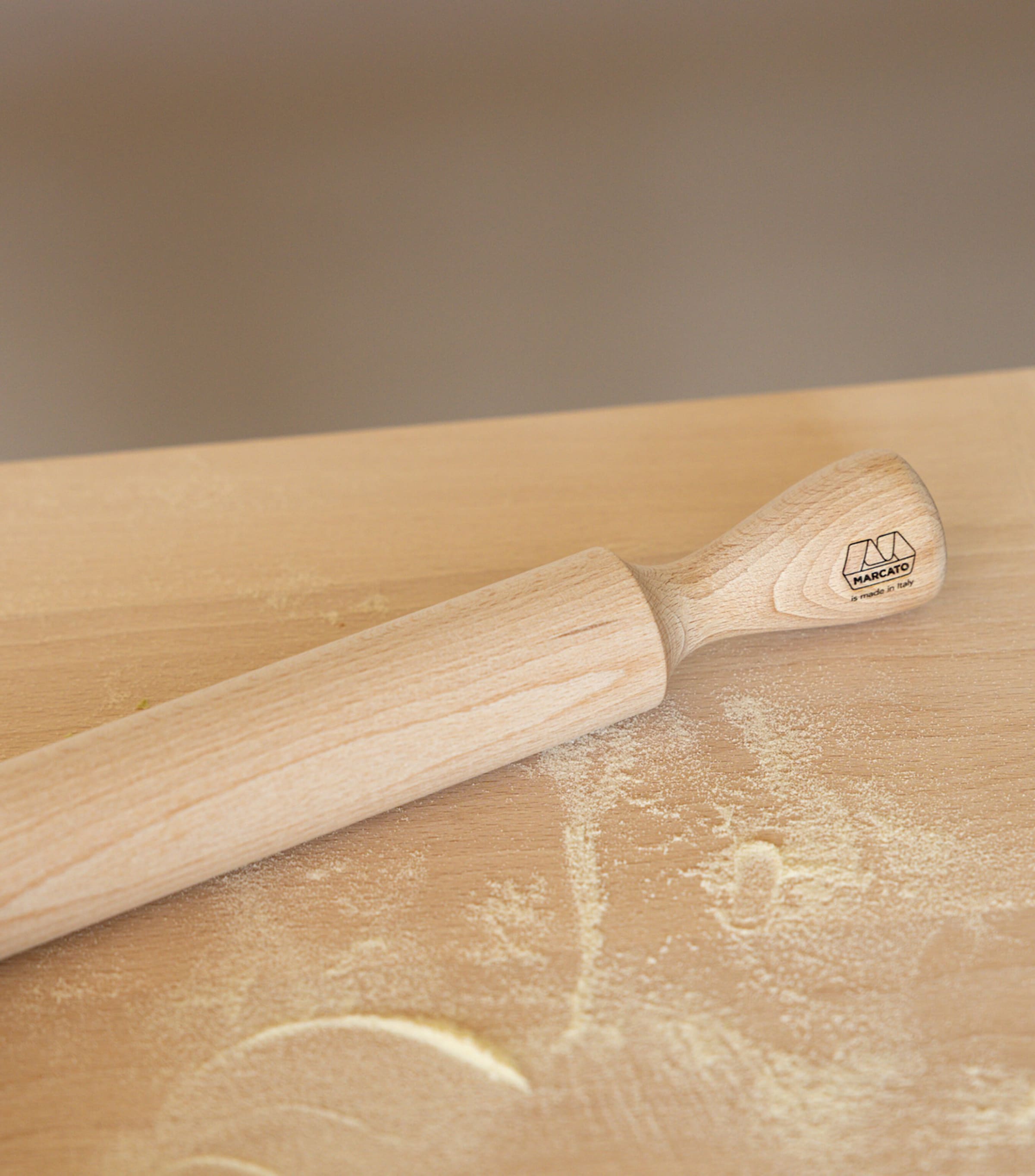 Marcato Classic large rolling pin, imported from the UK