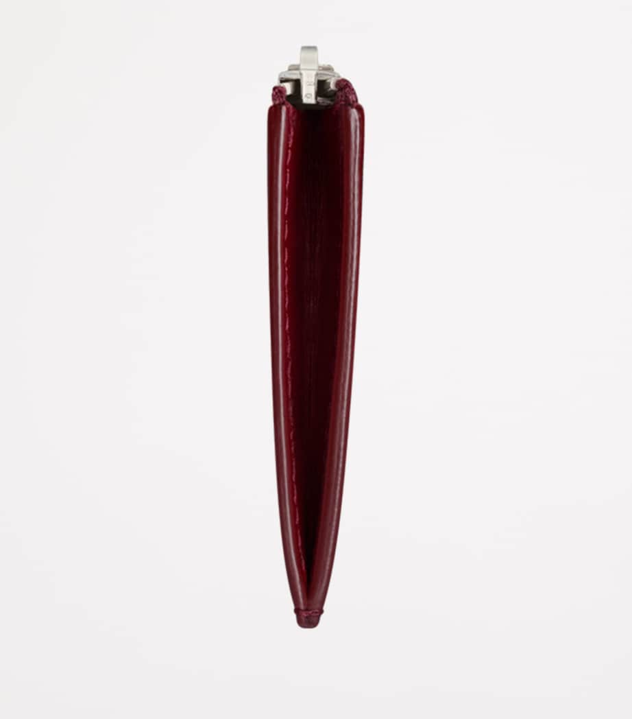Saint Laurent patent leather zipped card holder compact (British brand)