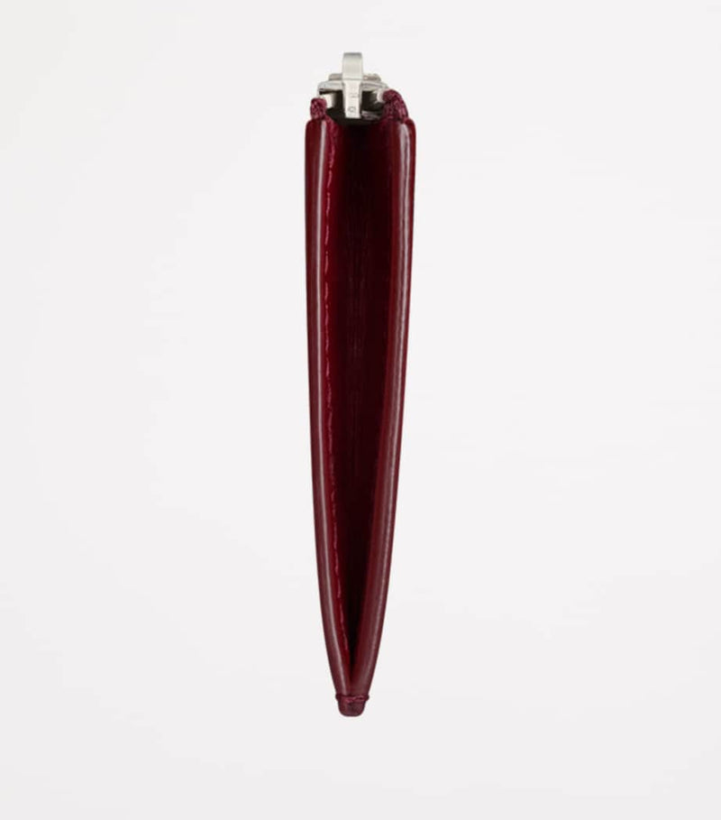 Saint Laurent patent leather zipped card holder compact (British brand)