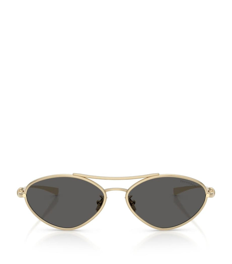 Tiffany & Co. metal irregular sunglasses TF3117 - British product