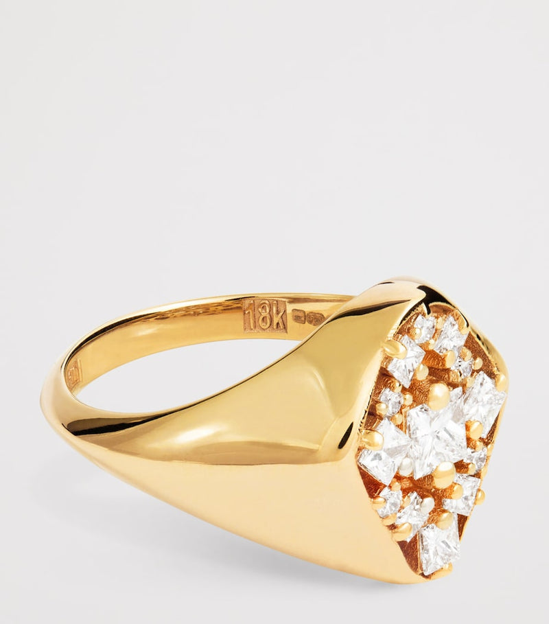 Suzanne Kalan La Fantaisie signet ring size 4 - British product