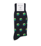 Paul Smith organic cotton socks with apple pattern - British product