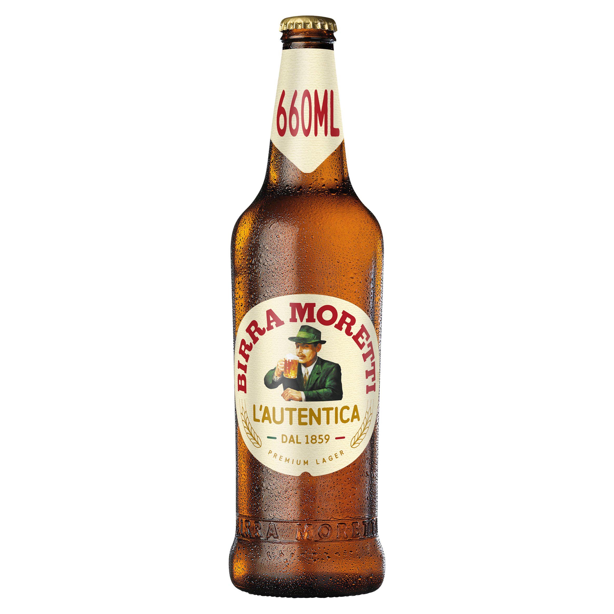 Birra Moretti Lager Beer Bottle 660ml All beer Sainsburys   