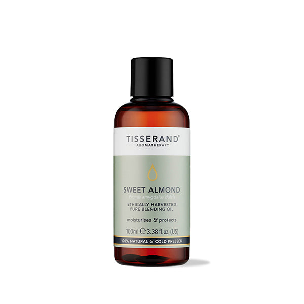 Tisserand sweet almond essential oil 100ml, imported from the UK