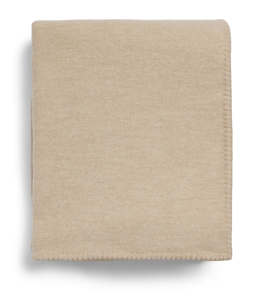 Harrods of London Valatzu reversible blanket lambswool cashmere 137cm 180cm, UK version