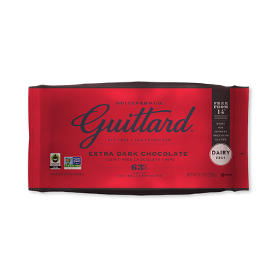 Holland & Barrett Guittard Extra Dark Chocolate Baking Chips 63% Cacao Allergen Free 326g- Buy online at McGrocer