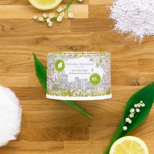Woods of Windsor Lily of the Valley dusting powder 100g - British product