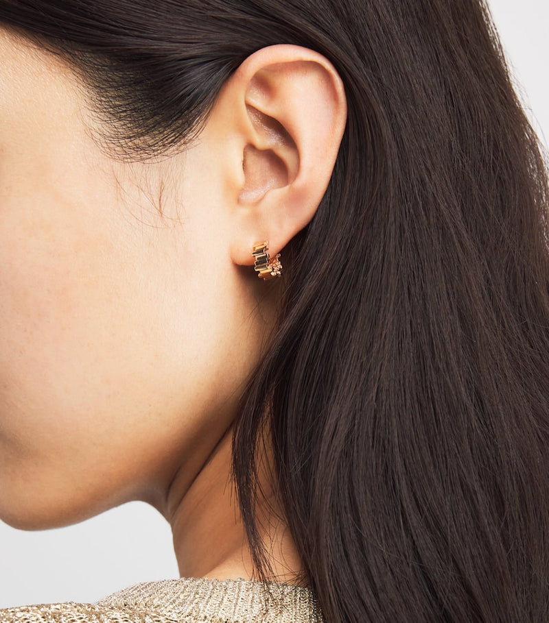 Suzanne Kalan small rose gold hoop earrings, UK version