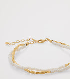 Monica Vinader gold vermeil pearl mini nugget beaded bracelet - British product