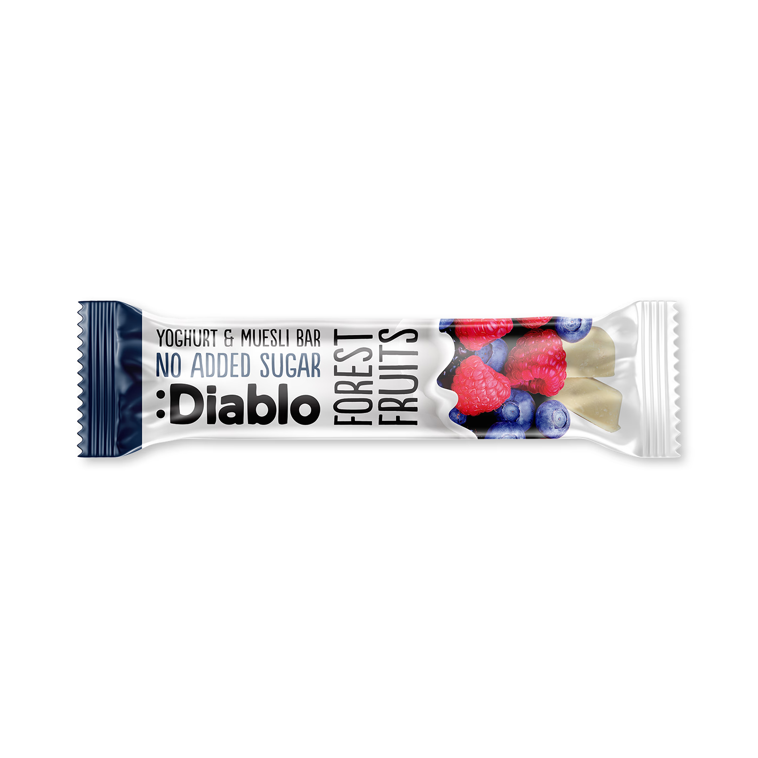 Diablo no added sugar yoghurt coated muesli bar 30g (British brand)