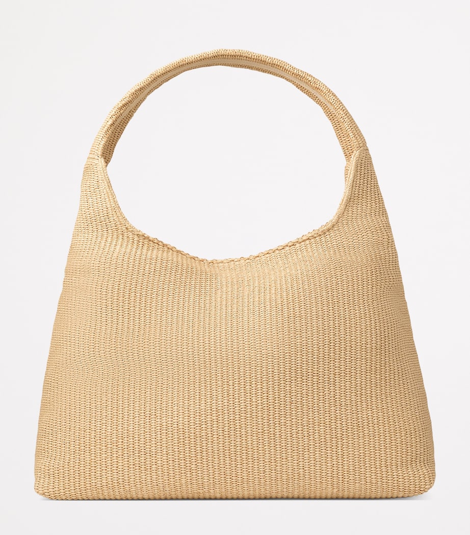 Jimmy Choo raffia beach diamond shoulder bag, imported from the UK