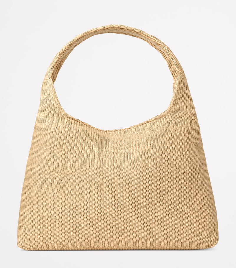 Jimmy Choo raffia beach diamond shoulder bag, imported from the UK