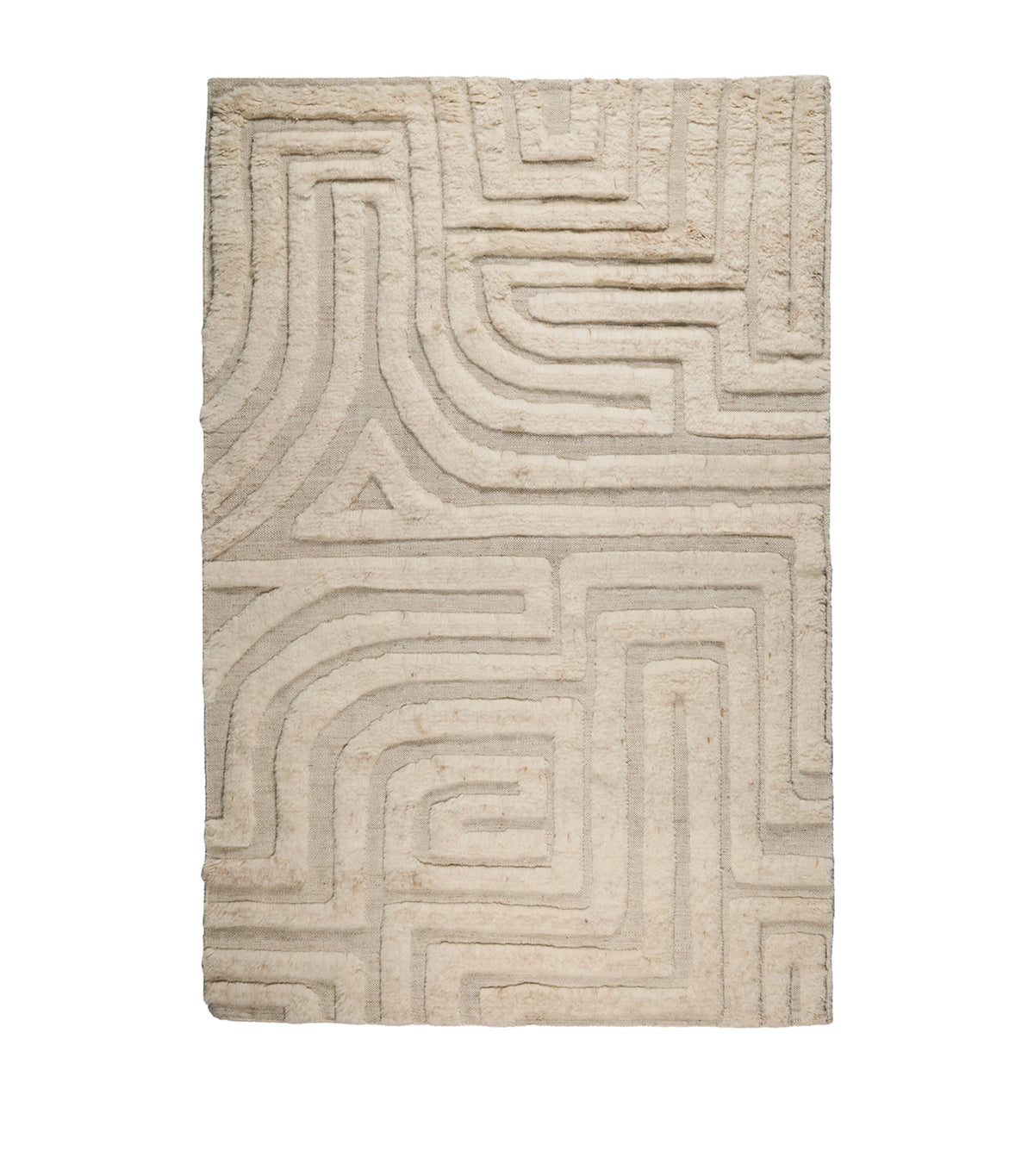 The Rug Company Wool Folk Ivory rug 2.74m x 1.83m (British brand)