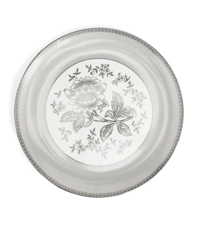 Harrods Wedgwood Bone China Silver Tonquin Plate 34cm- Buy online at McGrocer