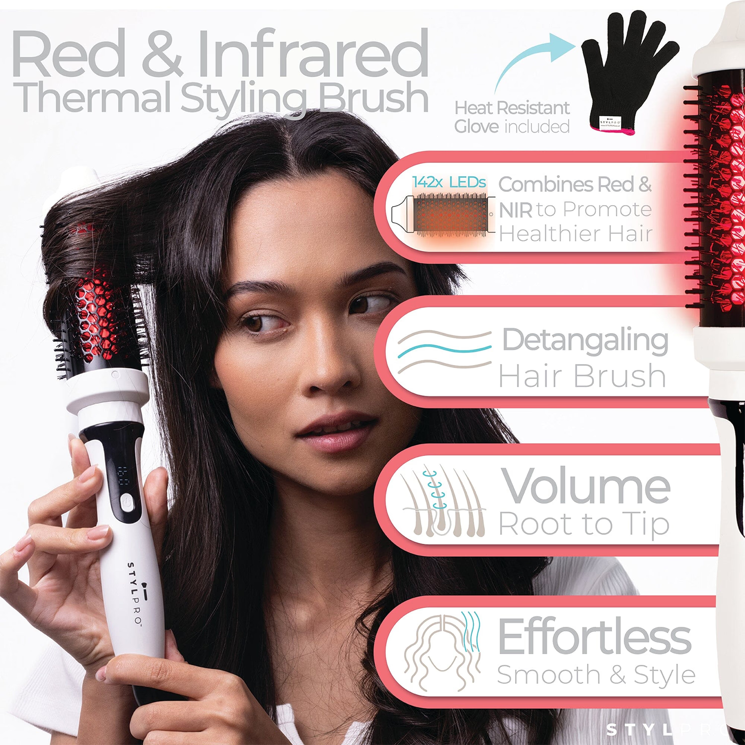 Stylpro red infrared thermal brush (British brand)