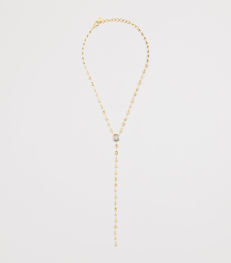 SHAY yellow gold diamond illusion necklace, UK version