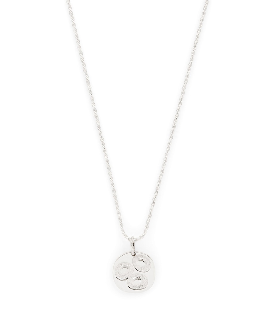 Bleue Burnham sterling silver pendant necklace impressions chloroplast, UK version