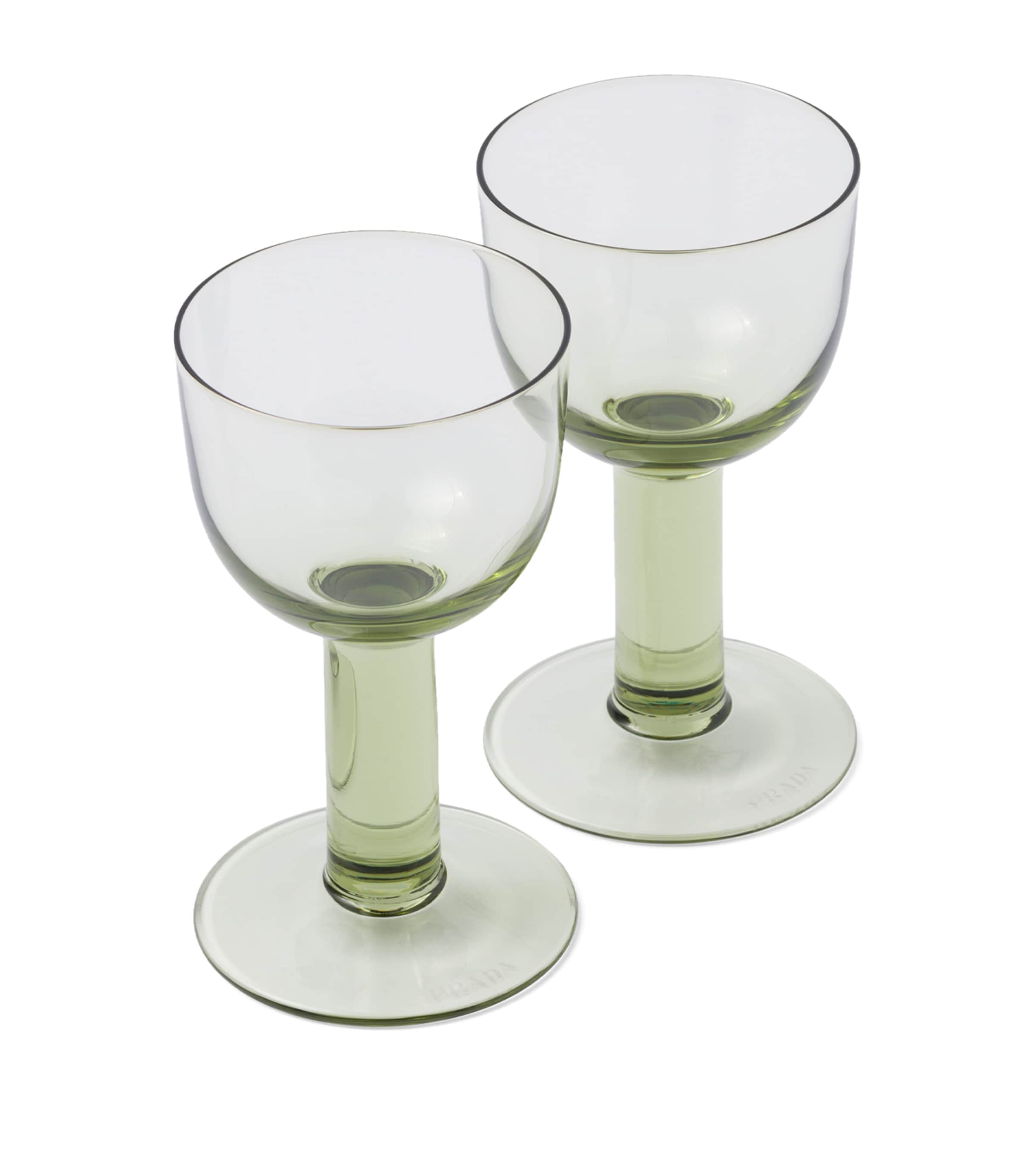 Prada Plinth white wine glasses set of 2, imported from the UK