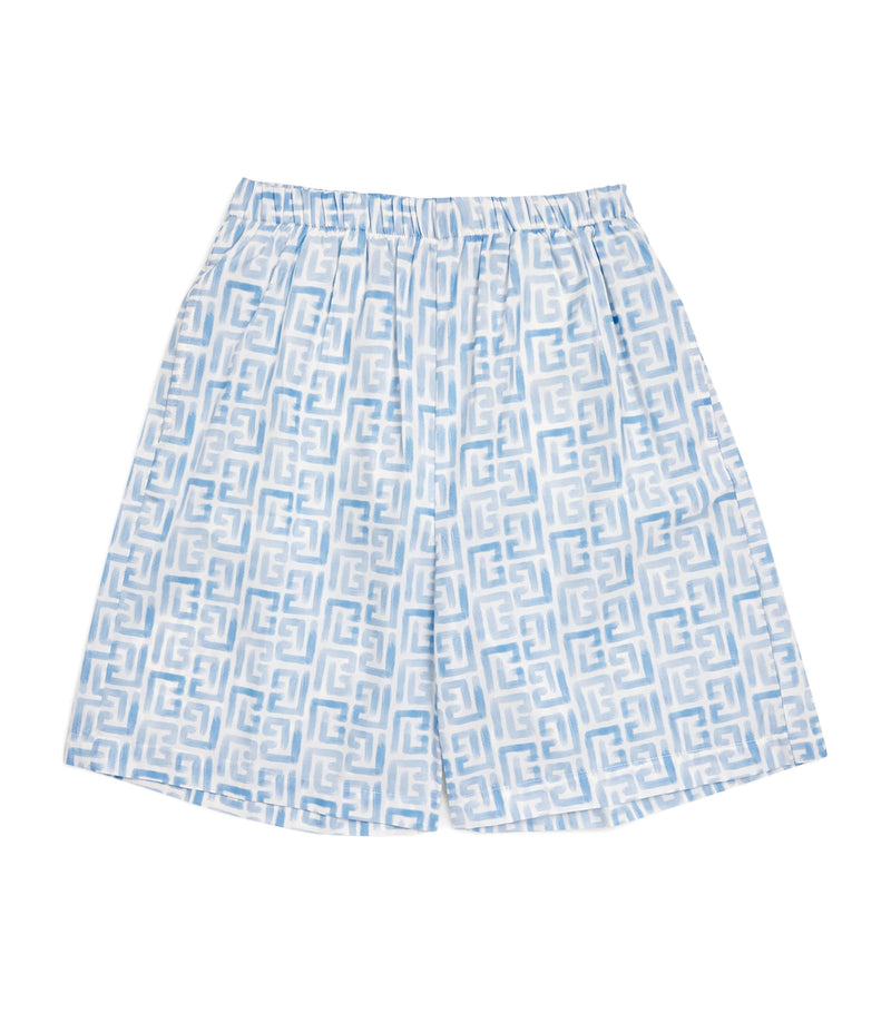 Balmain Kids monogram swim shorts for ages 4-14 years - British product