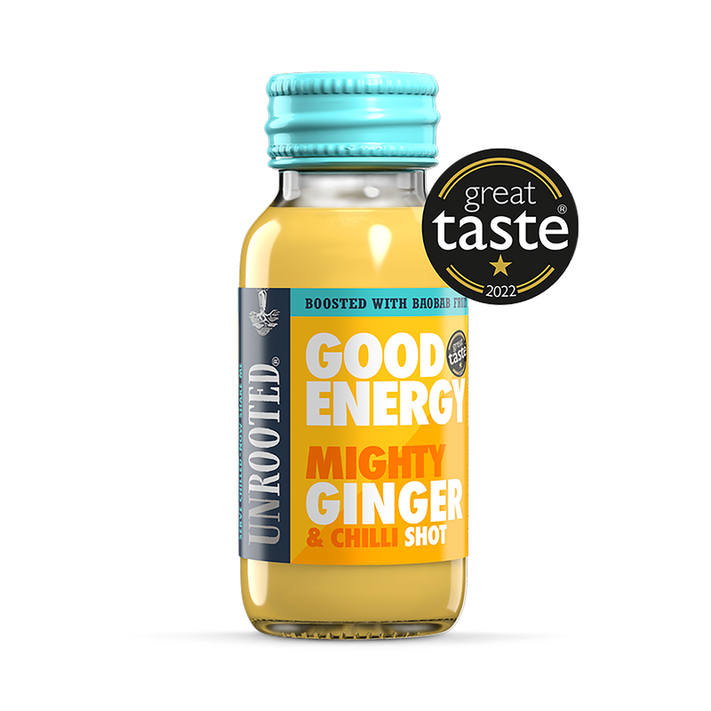 Unrooted Good Energy – Mighty Ginger and Chilli Shot 12x 60ml