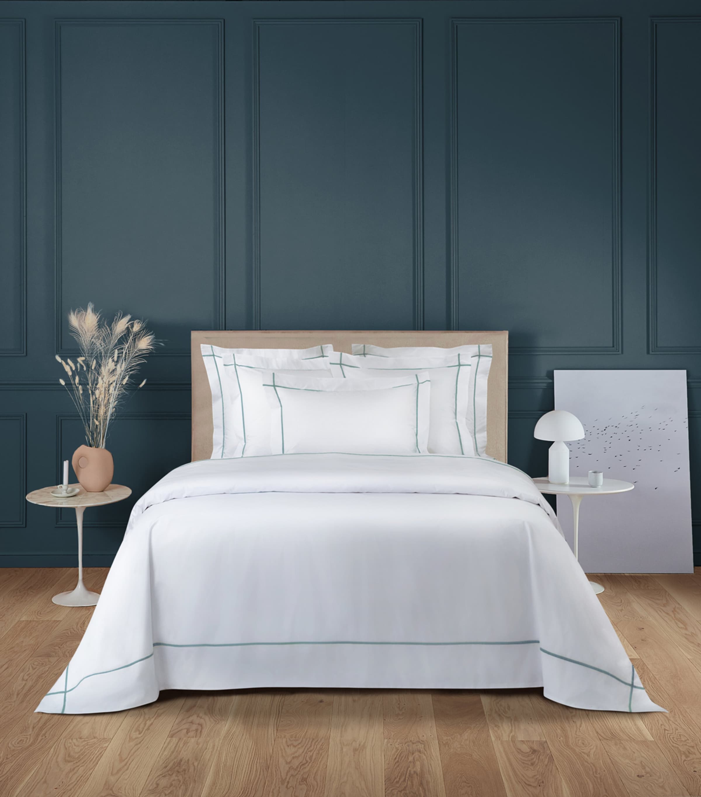 Yves Delorme Athena Super King Flat Sheet 270cm x 295cm (British brand)