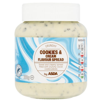 ASDA crunchy cookies and cream spread 350g - British product