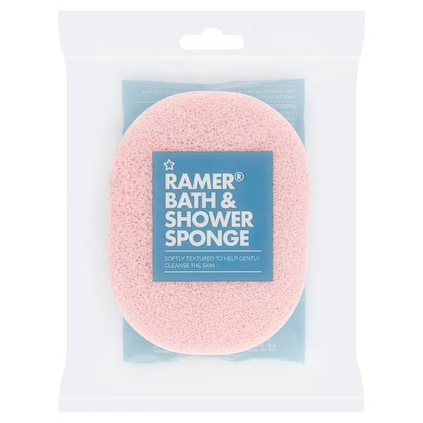 Superdrug Ramer pink bath sponge (British brand)