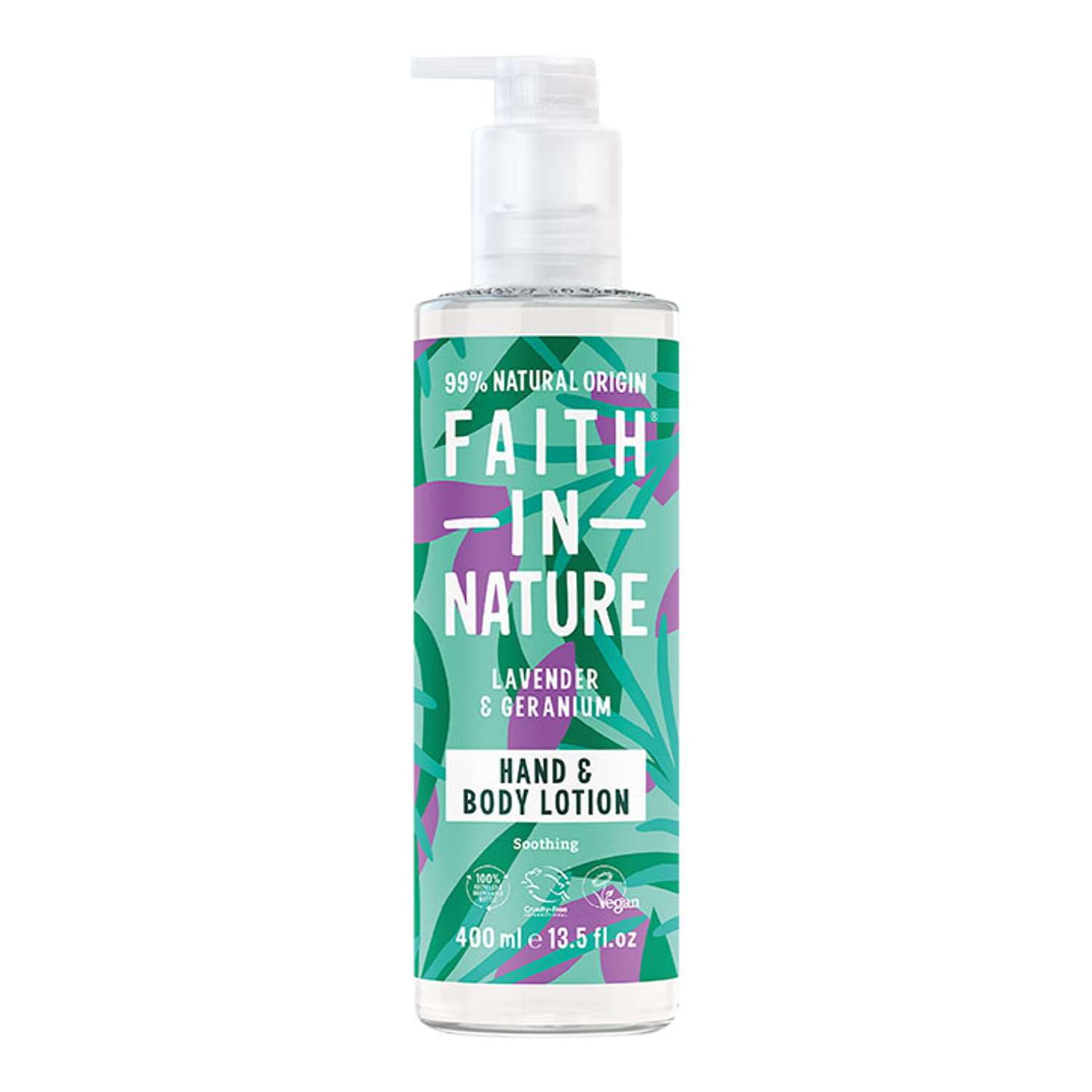 Faith in Nature Coconut Hand & Body Lotion 400ml - Lavender & Geranium