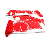 Tower Bridge Christmas scarf with London skyline - British product