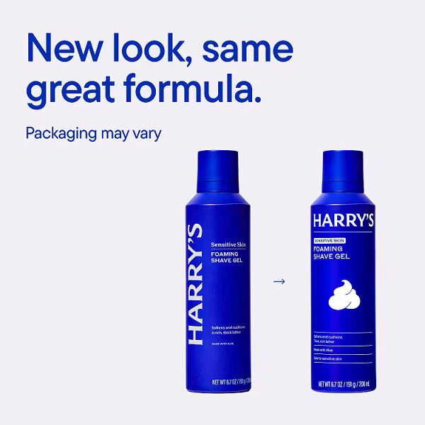 Harry's Foaming Shave Gel with Aloe Vera 200ml, UK version.