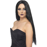 Smiffys witch wig long black 61cm - British product