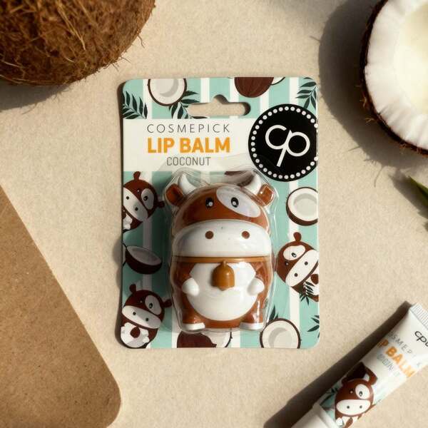 COSMEPICK Coconut Cow lip balm 3-pack 6g tubes, UK version