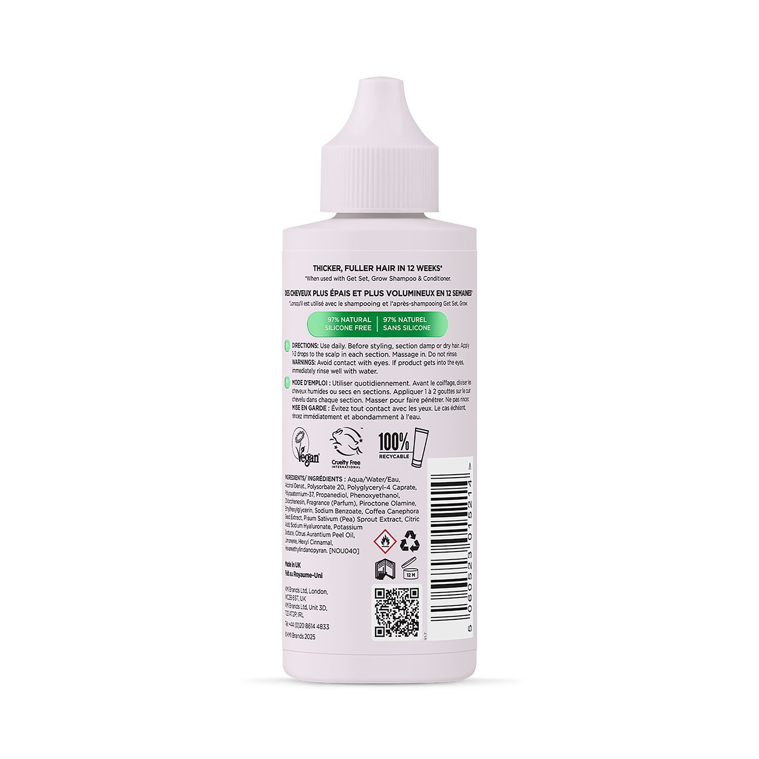 Noughty Get Set Grow Growth Tonic 75ml, UK version